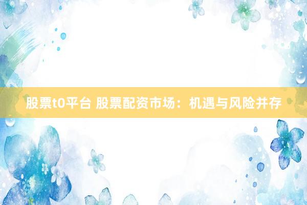 股票t0平台 股票配资市场：机遇与风险并存