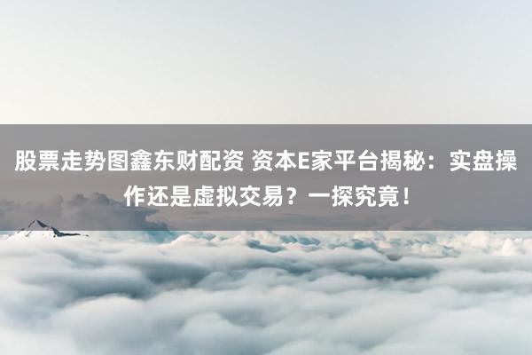 股票走势图鑫东财配资 资本E家平台揭秘：实盘操作还是虚拟交易？一探究竟！