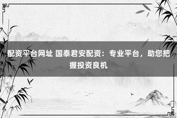 配资平台网址 国泰君安配资：专业平台，助您把握投资良机