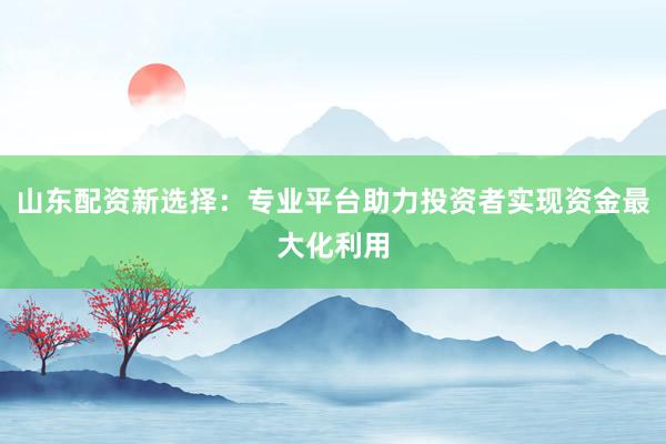 山东配资新选择：专业平台助力投资者实现资金最大化利用