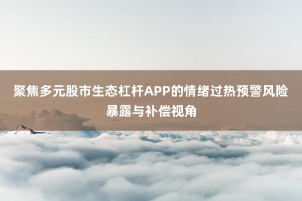 聚焦多元股市生态杠杆APP的情绪过热预警风险暴露与补偿视角
