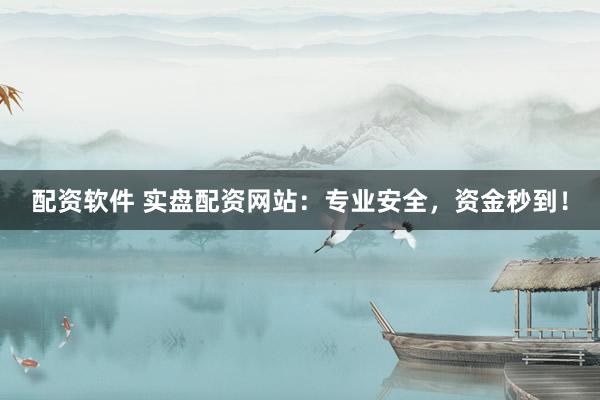 配资软件 实盘配资网站:专业安全,资金秒到!